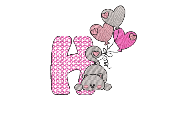 Letter H Cat Sketch: A Designer's Review for Personalized Gifts