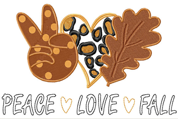 Peace Love Fall Leopard Heart and Leaf Review